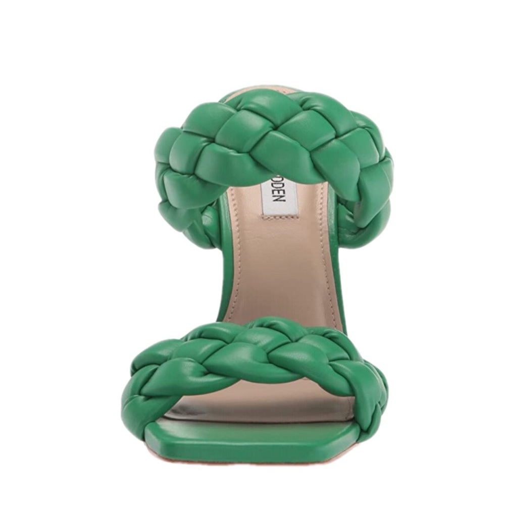 ☀️4xhp☀️Steve Madden Kelly Green double braided stiletto sandal, 8.5, MAKE OFFER - Picture 5 of 7